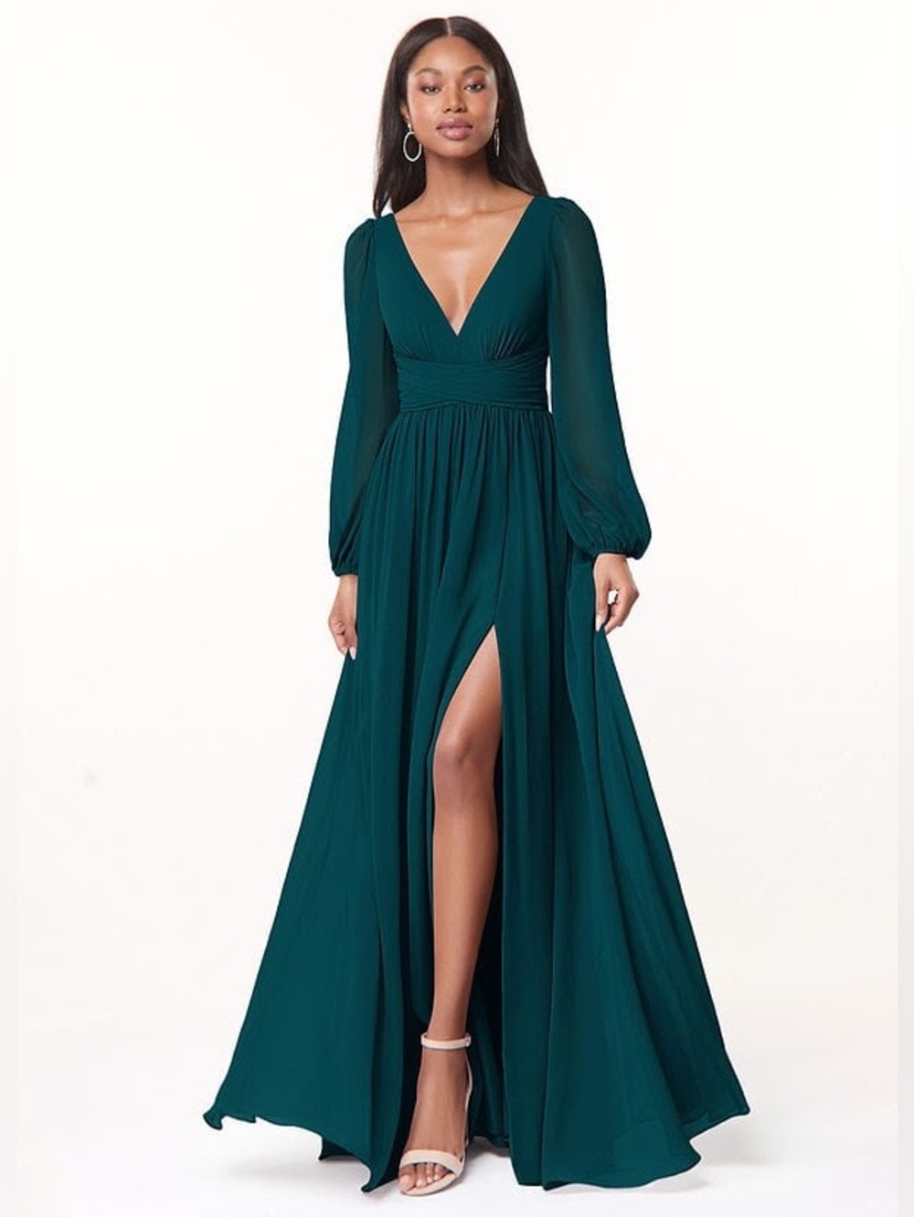 Azazie Norah Pine Bridesmaid/Formal Dress (Custom Size)